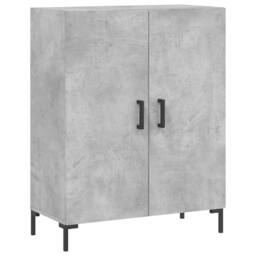 Berkfield Home Highboard Concrete Grey 69.5x34x180 cm Engineered Wood - thumbnail 7
