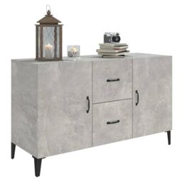 Berkfield Home Sideboard Concrete Grey 100x36x60 cm Engineered Wood - Size: 100 x 36 x 60 cm - thumbnail 4