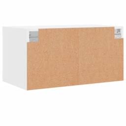 Berkfield Home Wall Cabinet with Glass Doors White 68.5x37x35 cm - thumbnail 8