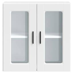Berkfield Home Kitchen Wall Cabinet with Glass Door Porto White - thumbnail 6