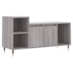 Berkfield Home TV Cabinet Grey Sonoma 100x35x55 cm Engineered Wood - Size: 100 x 35 x 55 cm - thumbnail 1