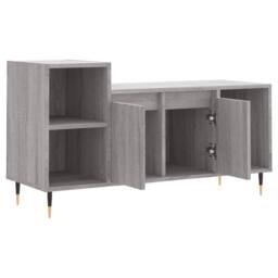 Berkfield Home TV Cabinet Grey Sonoma 100x35x55 cm Engineered Wood - Size: 100 x 35 x 55 cm - thumbnail 6