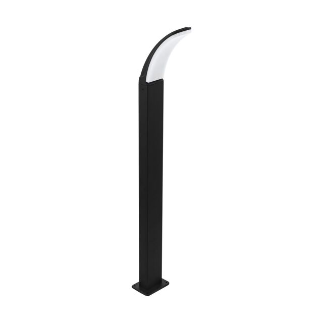 Loops IP44 Outdoor Bollard Light Black Aluminium 11W Built in LED Lamp Post - image 1