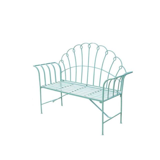 Melody Maison Antique Sage Green Garden Bench in Olive - image 1