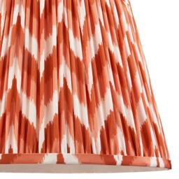 Netlighting Higgledy Gloss Pink Floor Lamp Orange Fabric Zigzag Shade 35cm E27 - thumbnail 6