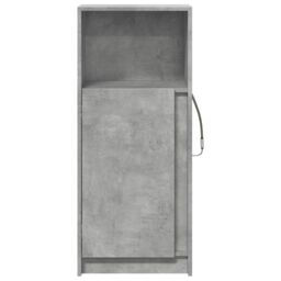 Berkfield Home Sideboard with LED Concrete Grey 42.5x34x100 cm Engineered Wood - thumbnail 6