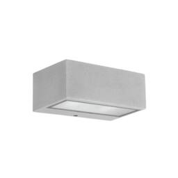 Netlighting Nemesis Aluminium 1 Light Outdoor Wall Light Grey IP44 - thumbnail 1