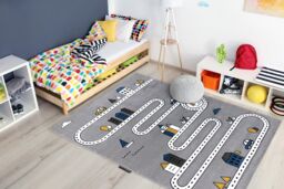 RugsX Petit Rug in Grey - Size: 80 cm x 150 cm - thumbnail 4