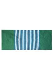 KDMD Indian Cotton Rug 70x170cm - Green & Blue, Handcrafted, Durable - Size: Medium