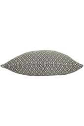 Paoletti Tangier Woven Geometric Fringed Cushion in Black - Size: 55 cm x 55 cm - thumbnail 3