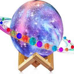 EONLION 16 Colors LED USB Star Galaxy Moon Lamp w/ Stand Remote 3D Night Light - thumbnail 4