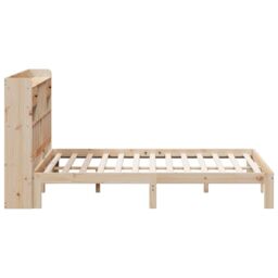 Berkfield Home Bookcase Bed without Mattress 180x200cm Solid Wood Pine in Brown - Size: Super King - thumbnail 5