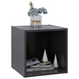 Berkfield Home TV Cabinets 2 pcs Grey 37x35x37 cm Engineered Wood - Size: 37 x 35 x 37 cm - thumbnail 6
