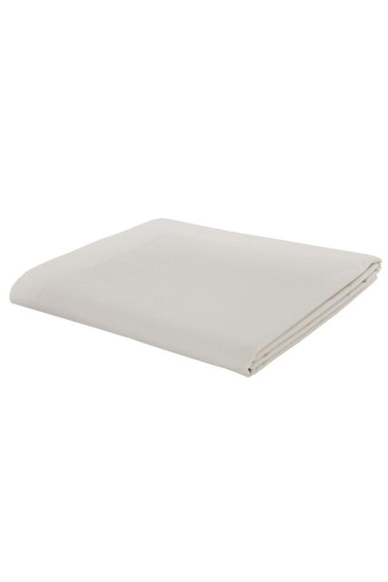 Catherine Lansfield 'Easy Iron Percale' Flat Sheets in Cream - Size: Single Flat - image 1