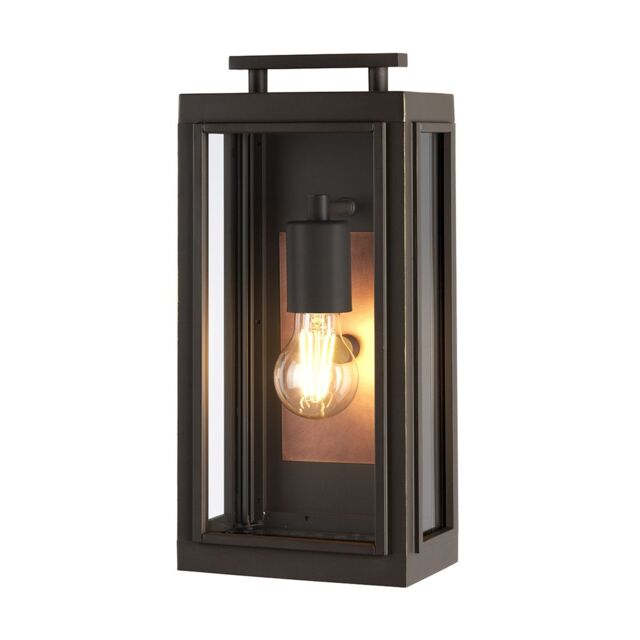 Netlighting Hinkley Sutcliffe Outdoor 1 Light Wall Lantern Oil Rubbed Bronze IP44 in Brown - image 1