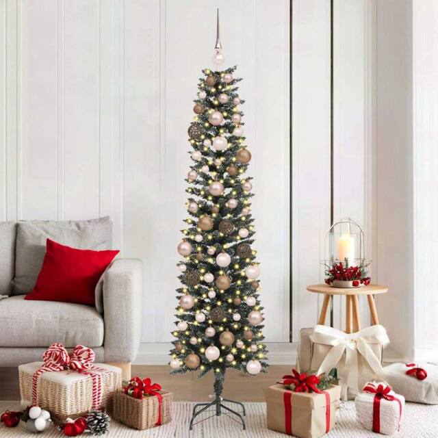Berkfield Home Artificial Christmas Tree with Stand Green 50.5 x 50.5 x 180 cm - image 1