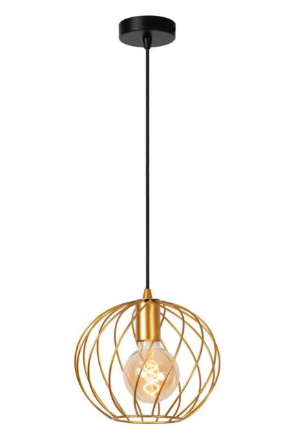 Netlighting Danza Classic Pendant Light Ø 25cm 1xE27 Matt Gold Brass - image 1