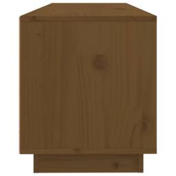 Berkfield Home TV Cabinet Honey Brown 100x34x40 cm Solid Wood Pine - Size: 100 x 34 x 40 cm - thumbnail 8