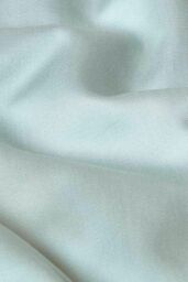 Homescapes Sateen Cotton Flat Sheet 400 TC in Duck Egg Blue - Size: Double Flat - thumbnail 2
