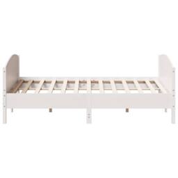 Berkfield Home Beautiful Bed Frame without Mattress White 180x200 cm Super King - thumbnail 5
