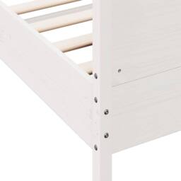 Berkfield Home Beautiful Bed Frame without Mattress White 180x200 cm Super King - thumbnail 7