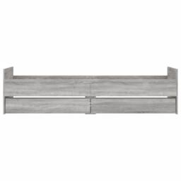 Berkfield Home Bed Frame with Drawers Grey Sonoma 90x190 cm Single - thumbnail 6