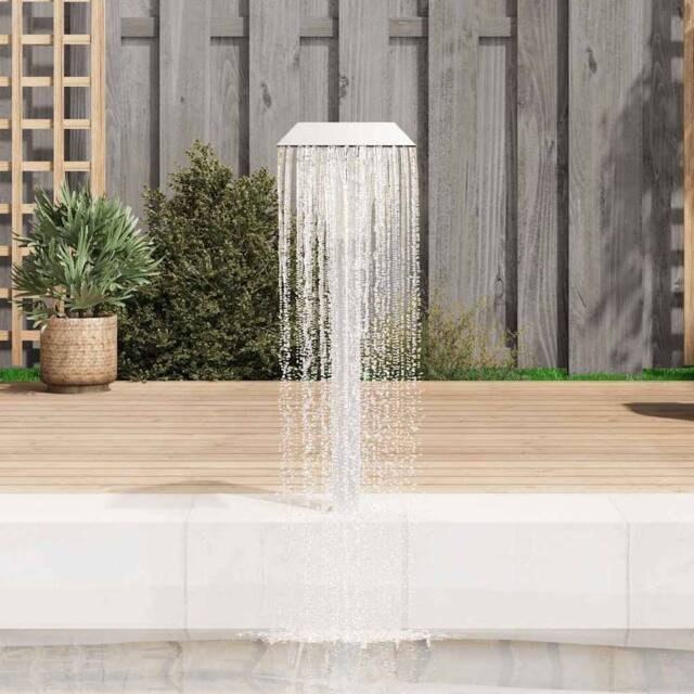 Berkfield Home Pool Fountain Stainless Steel 50x30x90 cm Silver - Size: 50 x 30 x 90 cm - image 1