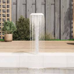 Berkfield Home Pool Fountain Stainless Steel 50x30x90 cm Silver - Size: 50 x 30 x 90 cm