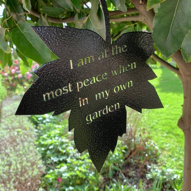 Poppyforge Falling Leaves - I Am At The Most Peace - W20 x H25 cm - Black - image 1