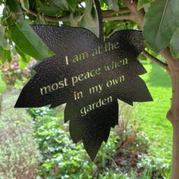 Poppyforge Falling Leaves - I Am At The Most Peace - W20 x H25 cm - Black - thumbnail 1