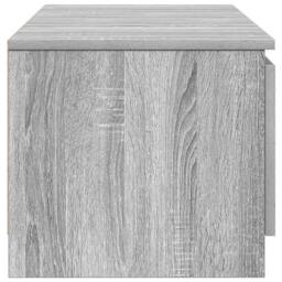 Berkfield Home TV Cabinet Grey Sonoma 140x40x35.5 cm Engineered Wood - thumbnail 7