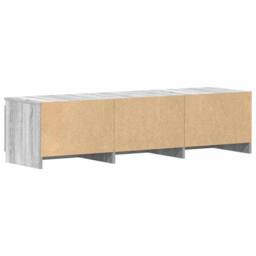 Berkfield Home TV Cabinet Grey Sonoma 140x40x35.5 cm Engineered Wood - thumbnail 8
