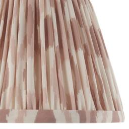 Netlighting Carnaby Almond White Wall Light Fabric Ikat Shade 20cm B22 - thumbnail 6