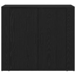 Berkfield Home Highboard Black Oak 80x33x150 cm Engineered Wood - Size: 80 x 33 x 150 cm - thumbnail 8