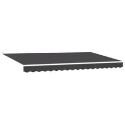 Berkfield Home Retractable Awning Anthracite White Gray - thumbnail 5