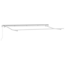 Berkfield Home Retractable Awning Anthracite White Gray - thumbnail 4