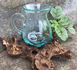 KDMD Molten Glass on Wood- Water Jug in Brown - thumbnail 2