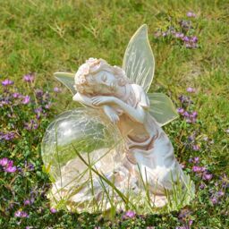 Obasyhig Solar Fairy Resin Lawn Right Light in White - thumbnail 1