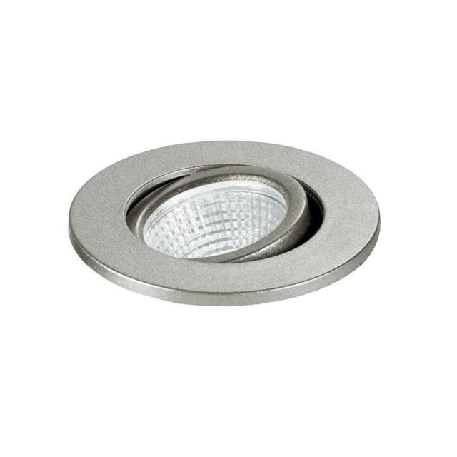 Netlighting POLARIS LED Recessed Adjustable Downlight Nickel 240lm 4000K 6.6x5.7cm in Grey - Size: 6.6x5.7 cm - image 1