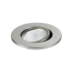 Netlighting POLARIS LED Recessed Adjustable Downlight Nickel 240lm 4000K 6.6x5.7cm in Grey - Size: 6.6x5.7 cm - thumbnail 1