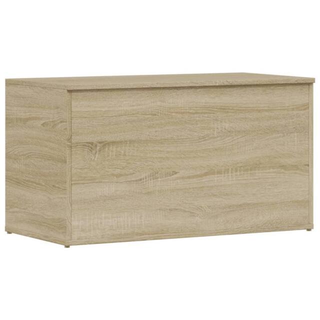 Berkfield Home Storage Chest Sonoma Oak 84x42x46 cm Engineered Wood in Light Brown - Size: 84 x 42 x 46 cm - image 1