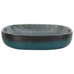 Berkfield Home Countertop Basin Turquoise Oval 59x40x14 cm Ceramic in Teal - Size: 59 x 40 x 14 cm - thumbnail 4