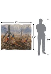 Wild Wings Pleasant Pheasants Silky Touch Super Soft Throw Blanket 152 X 127 cm in White - thumbnail 5