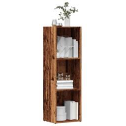 Berkfield Home Elegant Book Cabinet Old Wood 36x30x114 cm Engineered Wood in Brown - Size: 36 x 30 x 114 cm - thumbnail 2