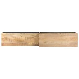 Berkfield Home TV Cabinet 180x30x50 cm Rough Mango Wood in Brown - Size: 180 x 30 x 50 cm - thumbnail 5