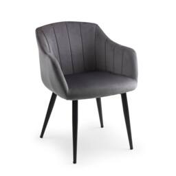 Cheshire Glenwood Premium Scalloped Grey Dining Chairs - Set of 2 - thumbnail 2
