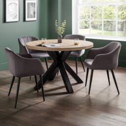 Cheshire Glenwood Premium Scalloped Grey Dining Chairs - Set of 2 - thumbnail 5