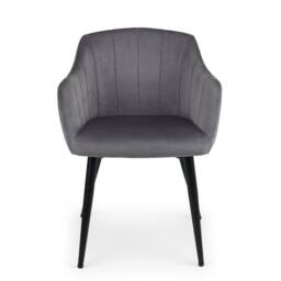 Cheshire Glenwood Premium Scalloped Grey Dining Chairs - Set of 2 - thumbnail 3