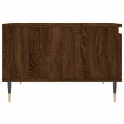 Berkfield Home Modern Coffee Table Brown Oak 55x55x36.5 cm Engineered Wood - thumbnail 7