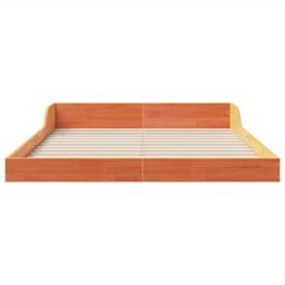 Berkfield Home Wax brown 135 x 190 cm Pine wood - thumbnail 6